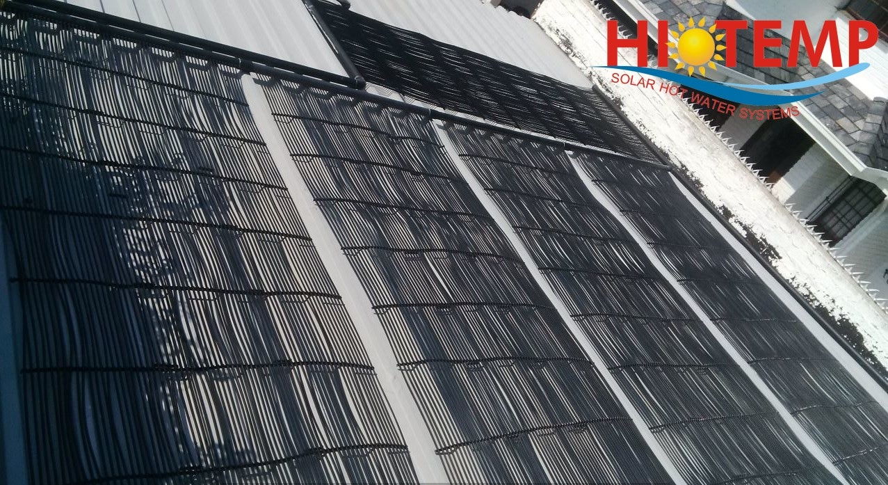 5 x Hi Temp Solar Pool Heating Panels Installed