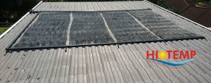 4 x DD Solar Pool Heating Panels Installed